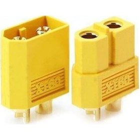 Resim Xt60 Konnektör Soket Seti (Erkek + Dişi) Li-Po Pil Batarya 