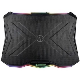 Resim Rampage AD-RC8 Showy 15" - 17" RGB Tek Fanlı Notebook Soğutucu 