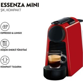 Resim Nespresso Essenza Mini D 30 Kahve Makinesi (Teşhir) Kırmızı 