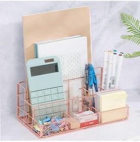 Resim Ganzhoushop Ofis Masası Düzenleyicileri İçin Dosya Saklama Kutusu Çok Amaçlı Depolama Düzenleyicileri Kırtasiye Düzenleyicileri Kalem Tutucular Gül Altınzengin Altın 