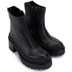 Resim Tamer Tanca Kadın Hakiki Deri Siyah Casual Bot 945 4323 Bn Bot Sk24-25 Sıyah Siyah 