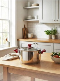 Resim Hascevher Yaprak 18 Cm Tencere Metalik 