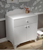 Resim Baby Darling Vega Şifonyer Beyaz %100 Mdf 