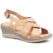 Resim Mammamia D24ys 1400 Bej Bayan Ayakkabı Terlik-sandalet Bej 