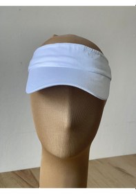 Resim Aida Jewelss Pamuk Sporcu Koşu Tenis Vizör Şapka Arka Kısmı Ayarlanabilir Unisex Vizör Şapka Haki. 