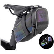 Resim Ccgloball Bisiklet Saddle Tüp Çantası Su Geçirmez Büyük Kapasiteli Siyah 