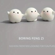 Resim 6 adet Miniature Reçine Figür - 1.7X2.3Cm Küçük Koleksiyonluk Sanat, Sevimli Masa Dekoru, Anime Severler için Hediye, Noel, Cadılar Bayramı Süsleri, Sonbahar Ev Dekoru Koleksiyonluk Figürler 