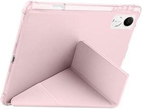 Resim Kilifplus Honor Pad V9 ile Uyumlu Kılıf Tri Folding Silikon Kalem Bölmeli Katlanabilir Standlı PU Deri Yumuşak Kapak, Tablet Kılıfı [Akıllı Kapak, Uyku Modlu] - Koyu Yeşil 