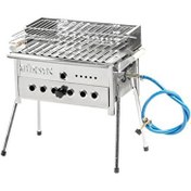 Resim Gürsaç Tüplü Lav Taşlı 35x45 CM Pervazlı Mangal Seti 