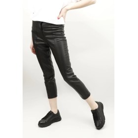 Resim Gönderi(R) Gönderi R Kadın Siyah Bağcıklı Dolgu Taban Hakiki Deri Sneaker Dyza13424166 Siyah 