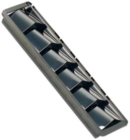 Resim Karagöz Krom 6'lı Yan Havalandırma 32x11cm 304 Kalite 