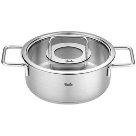 Resim Fissler Pure Collection 9 Parça Cam Kapak Çelik Tencere Seti 
