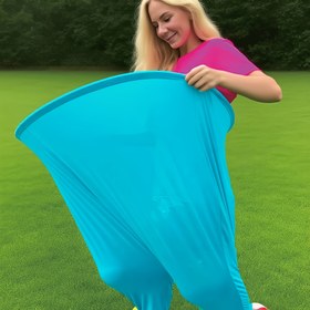 Resim Büyükanne Pantolonları - Esnek Bel Bandı Spor Pantolonları, Hızlı Kuruyan Mavi, Turkuaz, Pembe, Yeşil, Sarı Renklerde Outdoor Seyahat Pantolonları - Grup Aktiviteleri, Partiler, Tatiller İçin Hafif - Kolay Bakım Günlük Alt Giyim, Eğlenceli Buluşmalar, Tatil Kıyafetleri, Pürüzsüz Dokulu Kumaş 