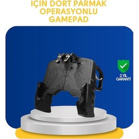 Resim Bfs Gerçekçi Oyun Deneyimi Sunan Dört Parmak Mobil Gamepad 