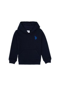 Resim U.S. Polo Assn. Erkek Çocuk Lacivert Basic Kapüşonlu Sweatshirt 50313980-VR033 