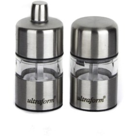 Resim ultraform Metal Karabiber Ve Tuz Değirmen Seti 7 cm 