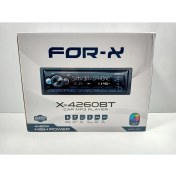 Resim For-x Teyp – For-X X-4260BT 4X60W Bluetoothlu 7 Renk Oto Teyp 