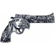 Resim Tabanca Vintage Dövame Tattoo Sticker 02125 