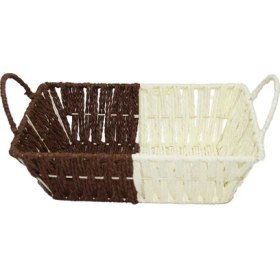 Resim Dikdörtgen Hasır Ekmek Sepeti 