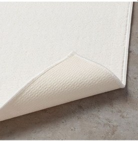 Resim 40x60 cm Banyo Paspası Beyaz İnce 40x60 cm Banyo Paspas Kaydırmaz Beyaz 