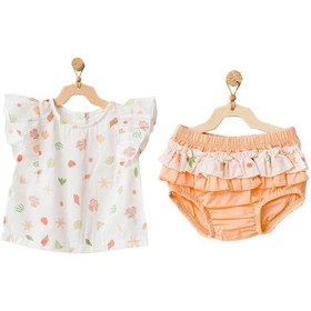 Resim Dear Enika Andywawa Kız Bebek Ekru Desenli Alt Üst Takım Ac21526r 001 