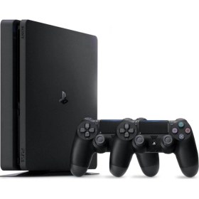 Resim Sony Playstation 4 Slim Kasa 500 GB +( Yenilenmiş. )+ 2. Ps4 Kol + Gta 5 Dahil 15 Dijital Oyun Hediyeli 