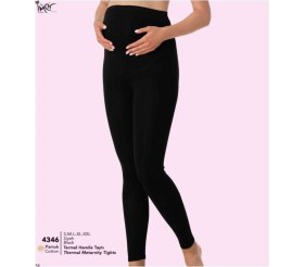 Resim Termal Kışlık Yüksek Bel Hamile Taytı 