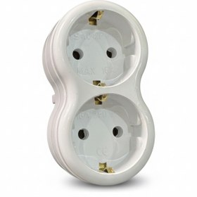 Resim Zirvesan Elektrik Beyaz İkili Papatya Golyat Priz | Çoklu Priz | İkili Priz | İkili Golyat 