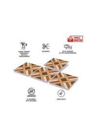 Resim Tink Kendinden Yapışkanlı Ahşap 014 Desenli Pvc Karo 30x30 Cm 