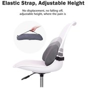 Resim Novahub Bellek Köpük Araba Bel Yastığı Sürüş Konforu Minderi Gri Diğer 