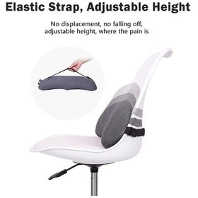 Resim Novahub Bellek Köpük Araba Bel Yastığı Sürüş Konforu Minderi Gri Diğer 