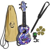 Resim Ortega K2-SP Keiki Sopranino Ukulele Set (Spaceman) 
