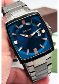 Resim Ferrucci Erkek Kol Saati, Çelik Kordon & Özel Tasarım, 3atm Suya Dayanıklı Füme Sdfer163 Füme 