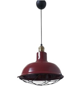 Resim Retro Metal Bordo Eskitme Duylu Dekoratif Kafesli Tekli Sarkıt Ka 