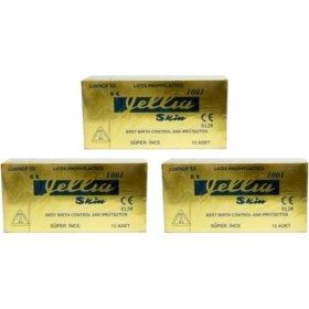 Resim Jellia Skin Jellia Prezervatif 12'Li Süper Ince X 3 Paket 