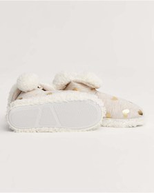 Resim Chirpy Kadın Parlak Kalp Baskılı Panduf - HENR 