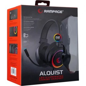 Resim Ms Rampage SN-R10 Alquıst 3.5mm Rgb Oyuncu Kulaklığı - Siyah 