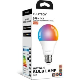 Resim Fulltech Akıllı Rgb LED Lamba Ampul Wifi Tuya Destekli, 800 Lümen Akıllı Kontrol 