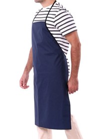 Resim Su Geçirmez Pvc Bulaşıkçı Mutfak Önlüğü Yumuşak Kumaş Lacivert 