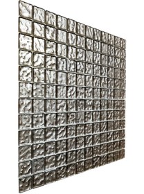 Resim MozaiKristaL Mutfak Tezgah Arası Ve Iç Dekorasyon Için 23x23 Mm Metalik Bej Kristal Mozaik (1 Koli=1m2 Fiyatıdır) 