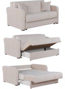 Resim Kilim Mobilya Adonis Xl Iki Kişilik Yataklı Ve Bazalı Kanepe Krem 