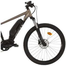 Resim Bisan Arrow Alıvıo Elektrikli Erkek Dağ Bisikleti 38cm Hd 26 Jant 9 Vites Bej Siyah Çok Renkli 