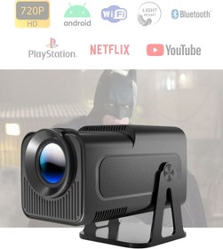 Resim ELECTROZEN Hy320 Taşınabilir Siyah Projeksiyon 1080p 4k Destekli Wireless Ve Bluetooth Android Son Sürüm 