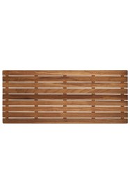 Resim OBERS Iroko Duş Izgarası 90x120cm Ağaç Izgara Ağaç Duş Teknesi Deck Izgara Tik Izgara 