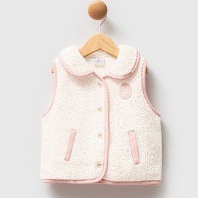 Resim U.S. Polo Assn. U.s. Polo Assn Kız Bebek Krem Yelek Krem 