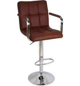 Resim Bürocci Carla Bar Taburesi-Kahverengi-9503Q0121 Çok Renkli 