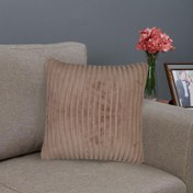 Resim Nuvomon Stripe Wellsoft Kırlent 43x43 - cm Bej 