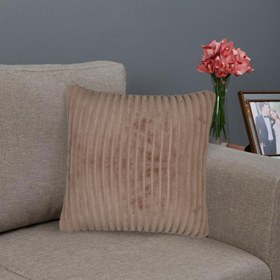 Resim Nuvomon Stripe Wellsoft Kırlent 43x43 - cm Bej 