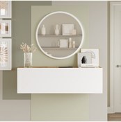 Resim L'occi Concept Simon 60 cm Aynalı Dresuar Antre Hol SI2-AW Çam-B Çam 