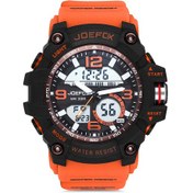 Resim Joefox Erkek Turuncu Dijital Analog Silikon Kordon Kol Saati Jfp1069 